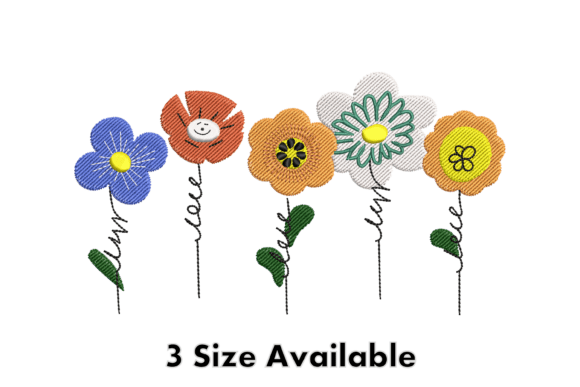 Cute Colorful Flowers Embroidery Review