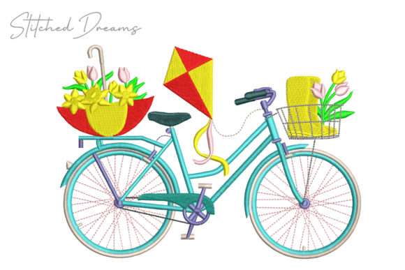 Review: Bike Carrying Flowers Embroidery Design