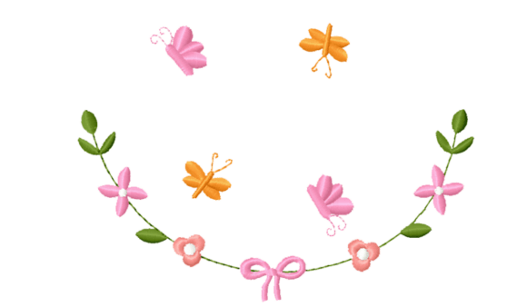 Review: Butterfly Floral Frame Embroidery Design