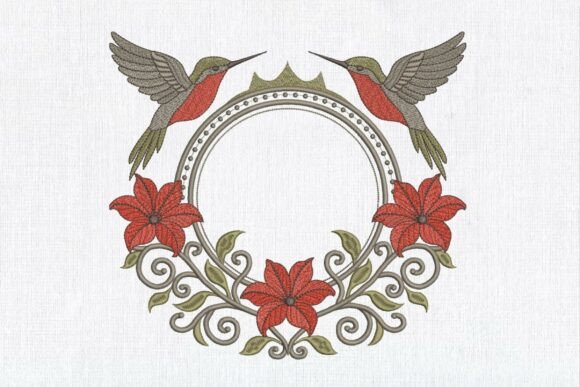 Review: Floral Hummingbird Monogram Frame