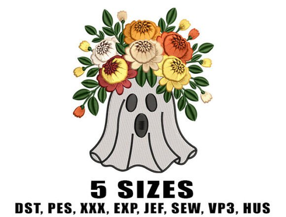 Review: Floral Sheet Ghost Embroidery Design