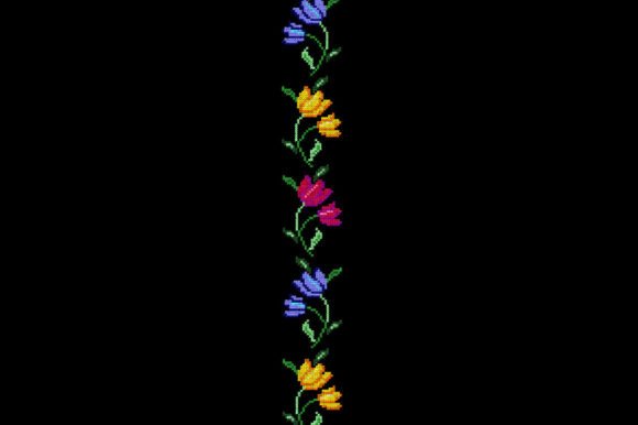 Review: Flowers Border Cross Stitch Design