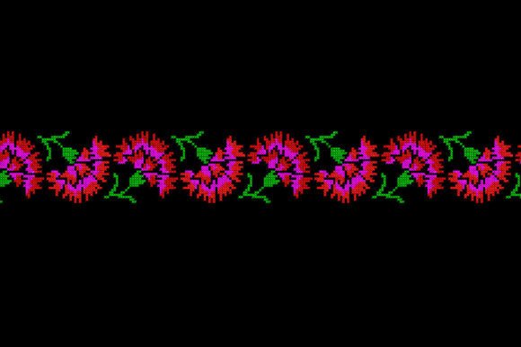 Review: Flowers Border Embroidery Patterns for Sweatshirts