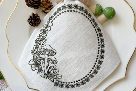 Review: Frame with Mushrooms Machine Embroidery