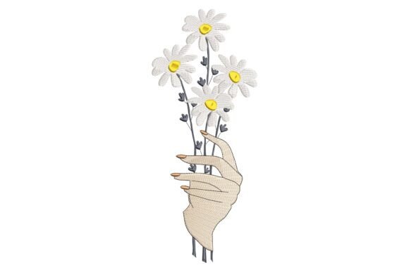 Review: Hand Holding Daisy Flowers Design