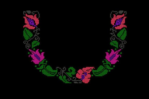 Review: Neckline Flowers Cross Stitch Pattern