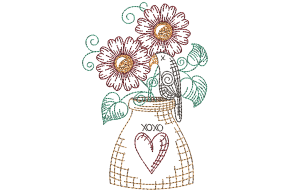Review: Primitive Crow and Flowers Embroidery