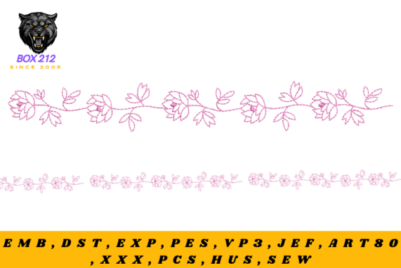 Reviewing Embroidery Borders of Motifs and Flowers