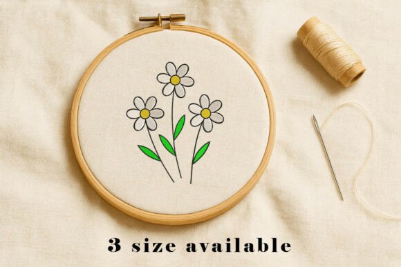 Reviewing the Simple Daisy Flower Embroidery File