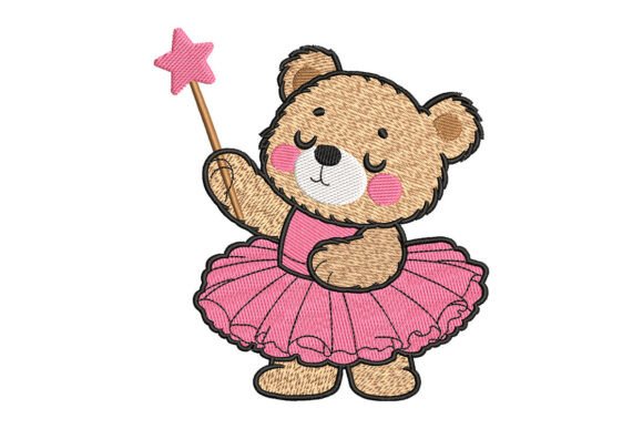 Teddy Bear Girl in Dress Embroidery Review